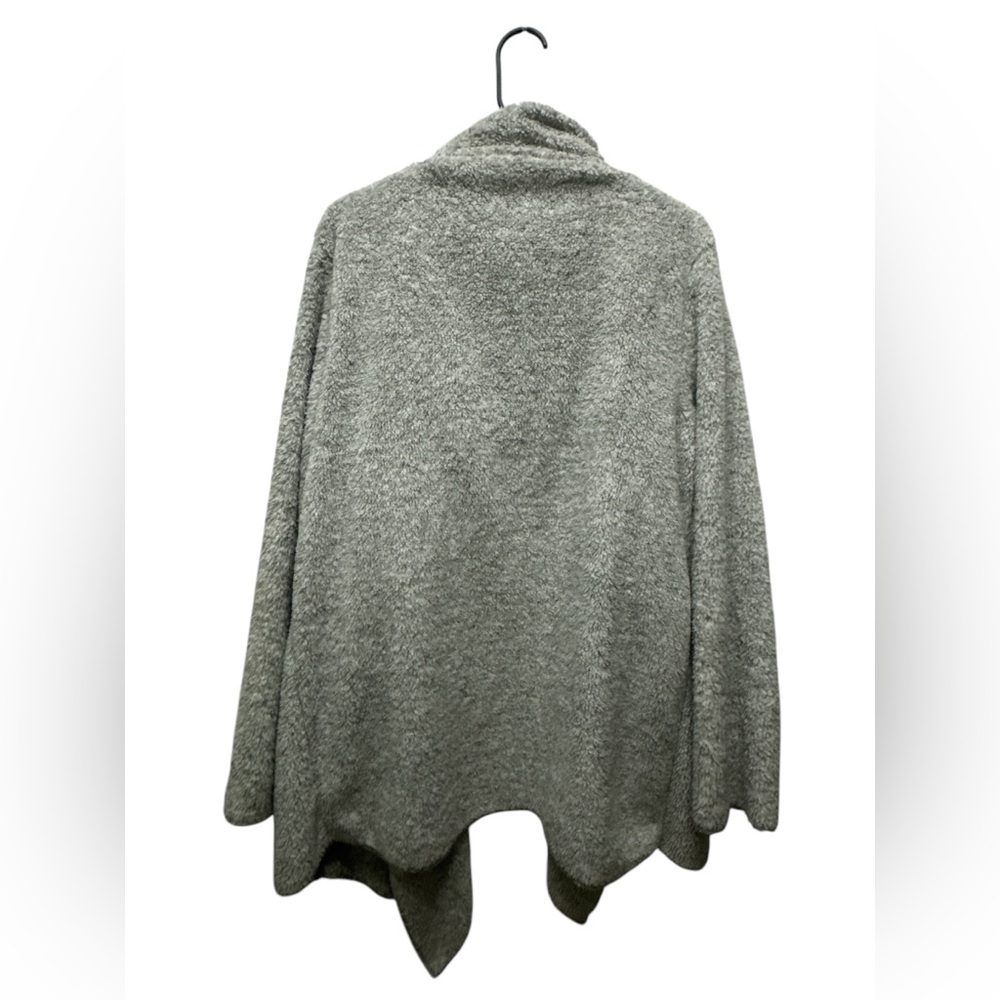 Cozy Gray Open Front Cardigan - Picture 3 of 3